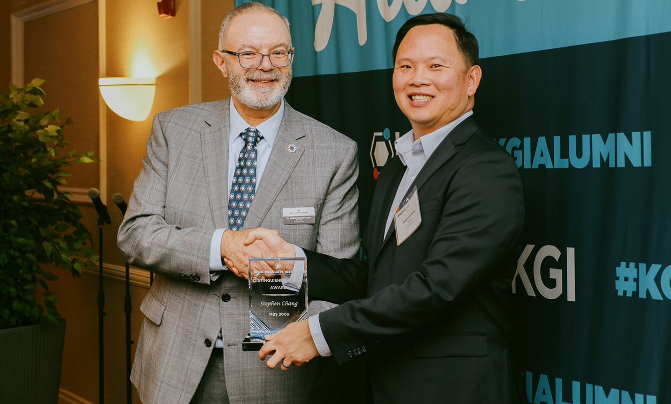 Stephen Chang and KGI President Mohamed