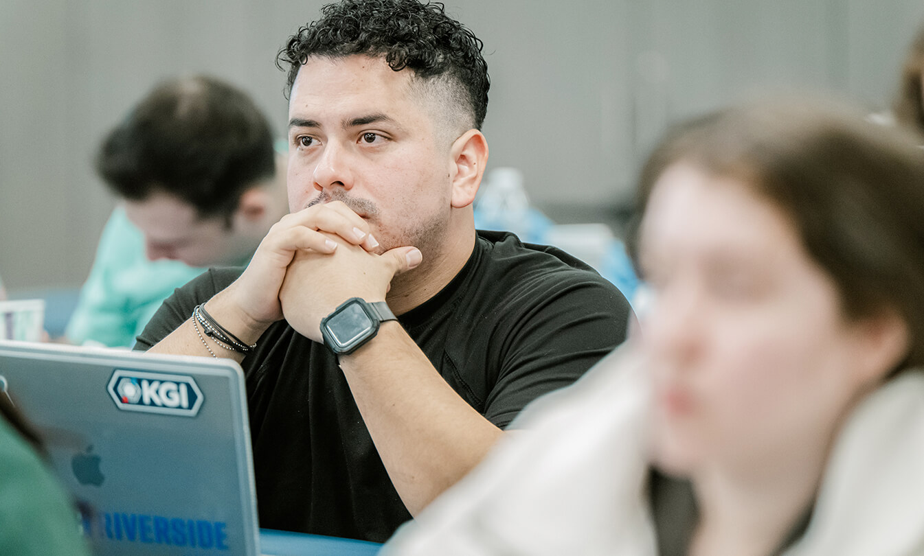 KGI male student in classroom