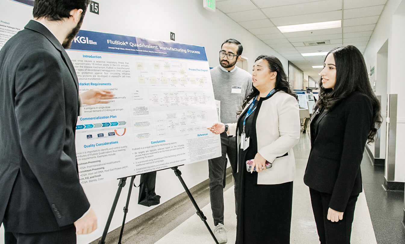 KGI students show poster