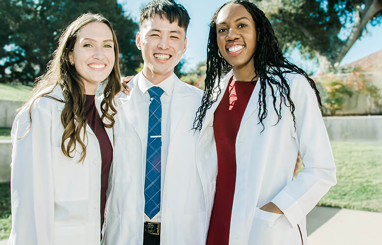 KGI students at white coat ceremony